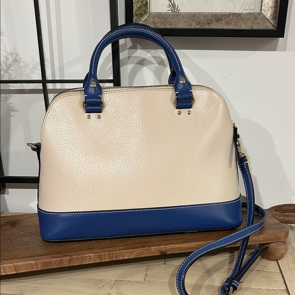 Kate Spade Navy and Cream Satchel